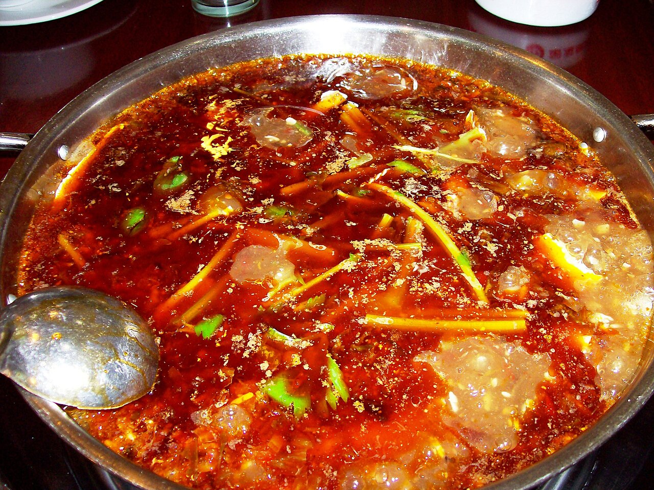 Sichuan-style hot pot dinner